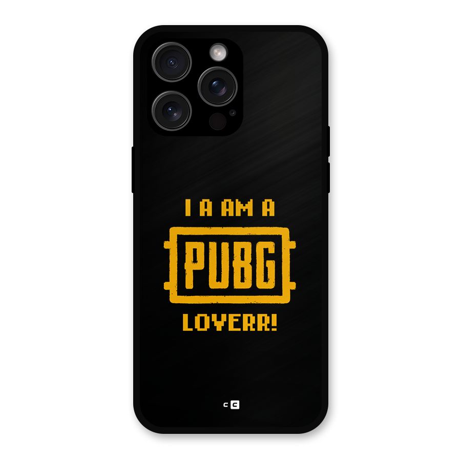 PUBG Lover Metal Back Case for iPhone 15 Pro Max