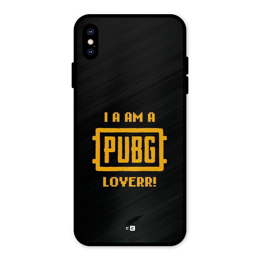 PUBG Lover Metal Back Case for iPhone XS Max