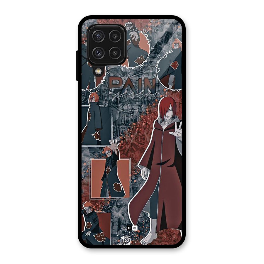Pain Group Glass Back Case for Galaxy A22 4G