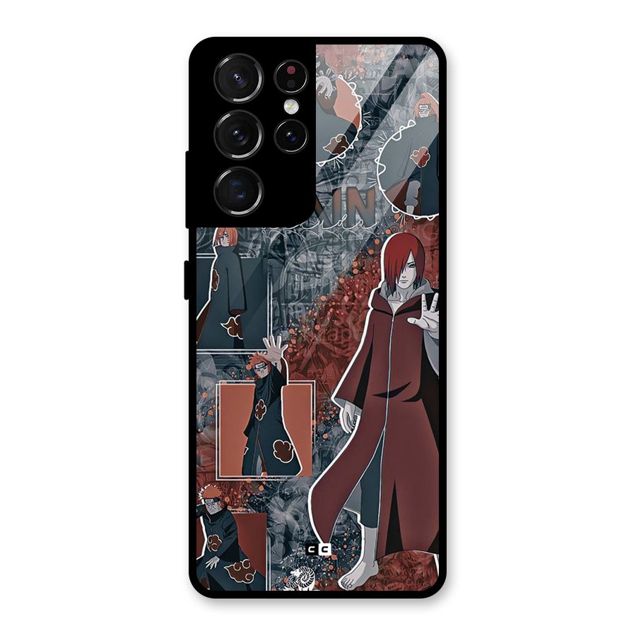 Pain Group Glass Back Case for Galaxy S21 Ultra 5G