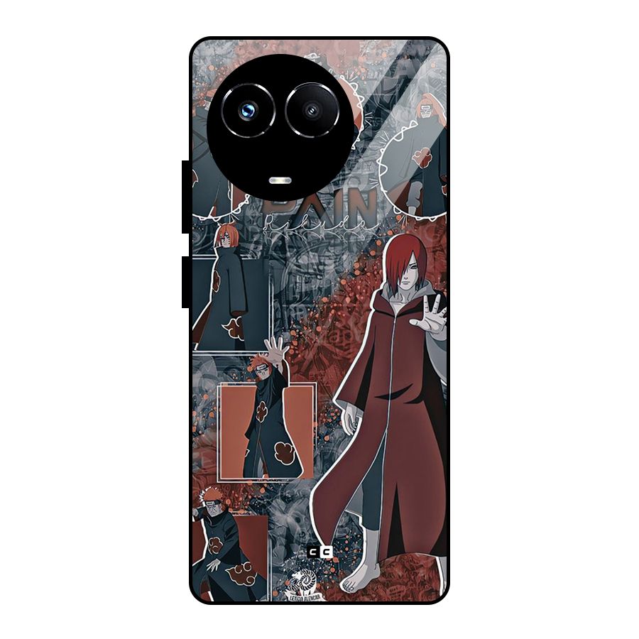 Pain Group Glass Back Case for Realme 11X