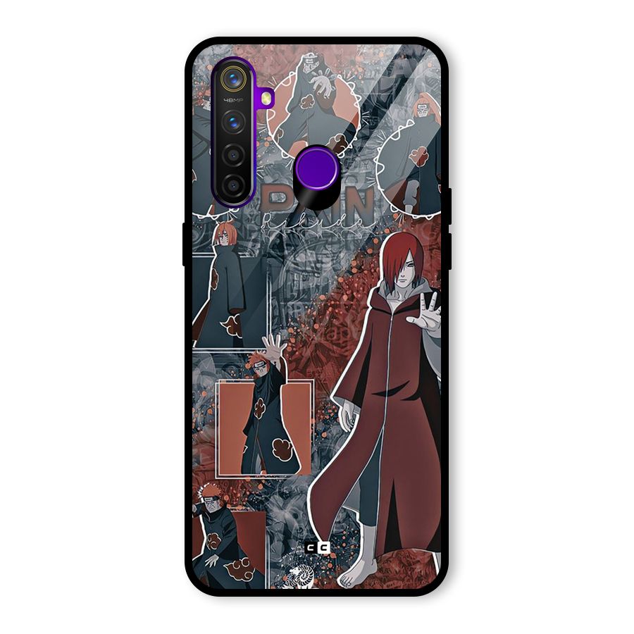 Pain Group Glass Back Case for Realme 5 Pro