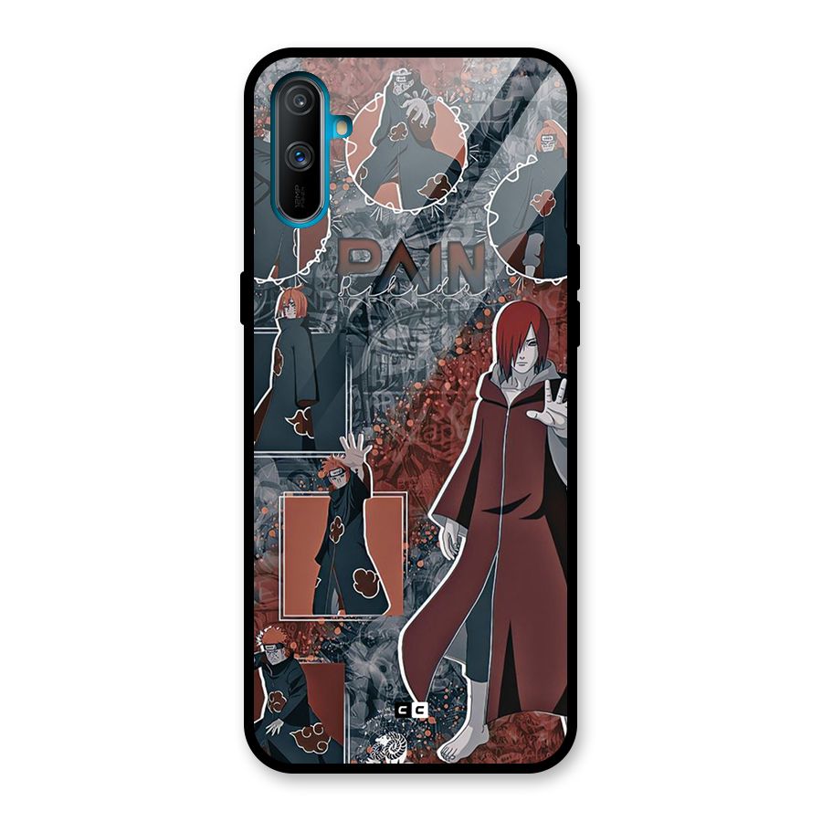 Pain Group Glass Back Case for Realme C3