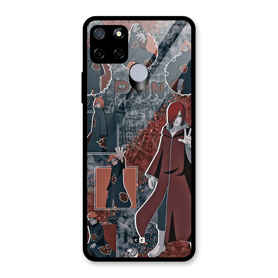Pain Group Glass Back Case for Realme Narzo 20