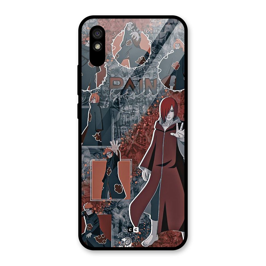 Pain Group Glass Back Case for Redmi 9A