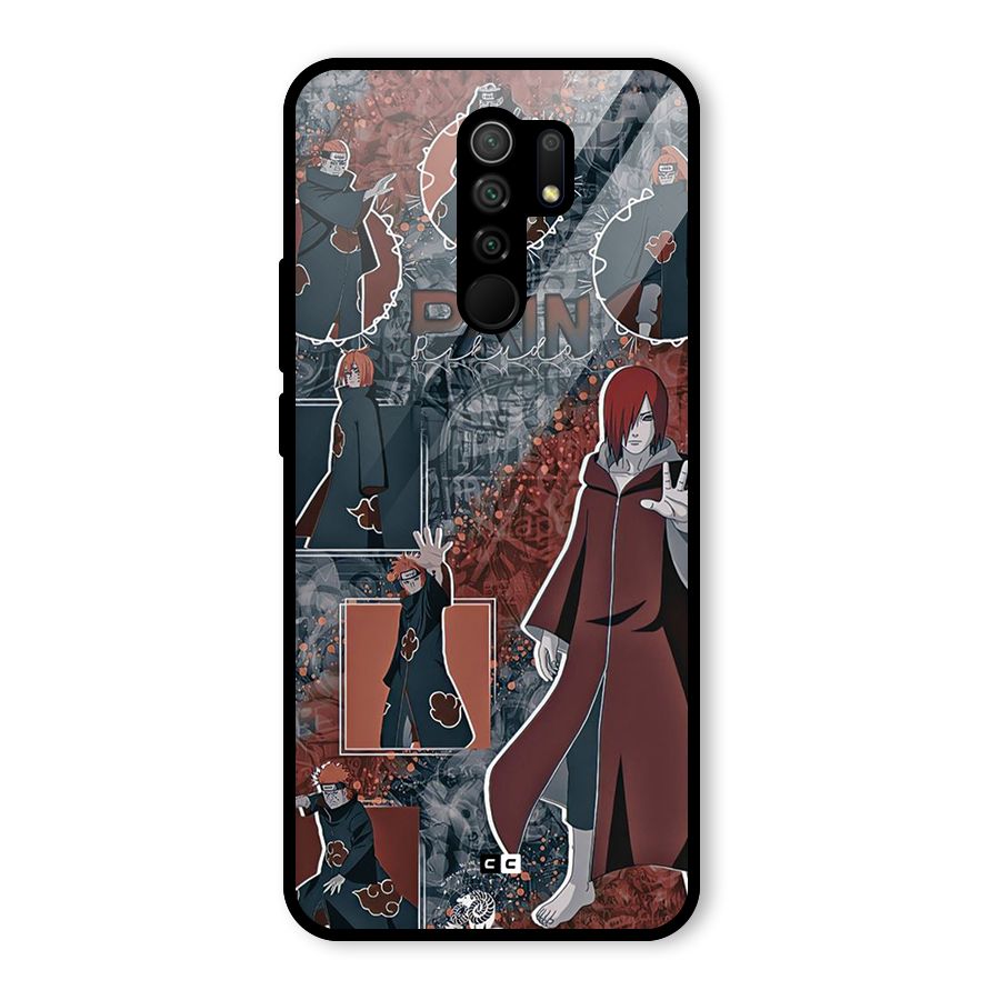 Pain Group Glass Back Case for Redmi 9 Prime