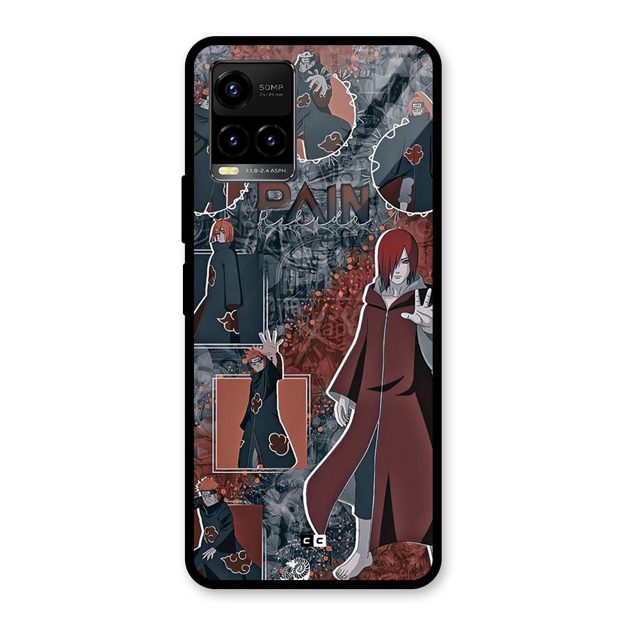 Pain Group Glass Back Case for Vivo Y21T