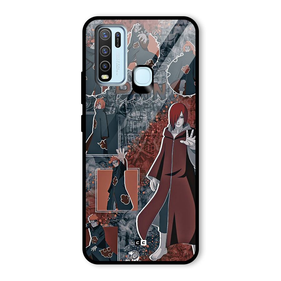 Pain Group Glass Back Case for Vivo Y30
