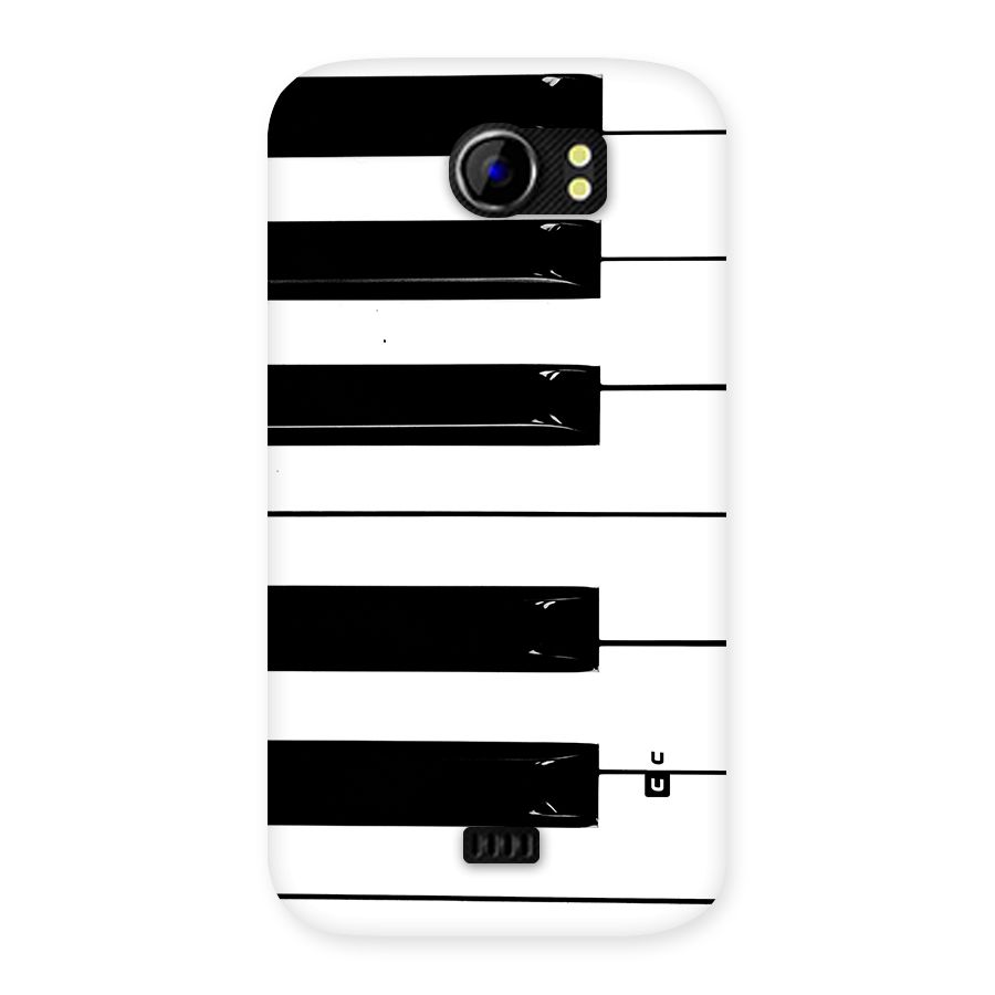 Paino Keys Printed Classy Back Case for Canvas 2 A110