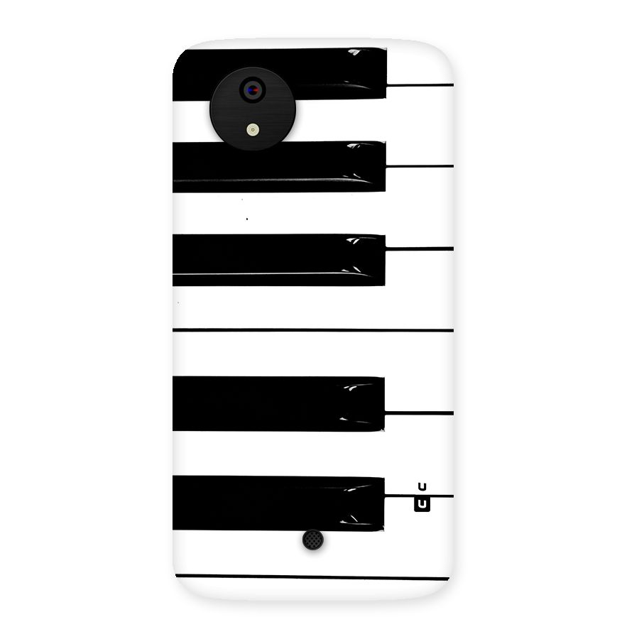Paino Keys Printed Classy Back Case for Canvas A1  AQ4501