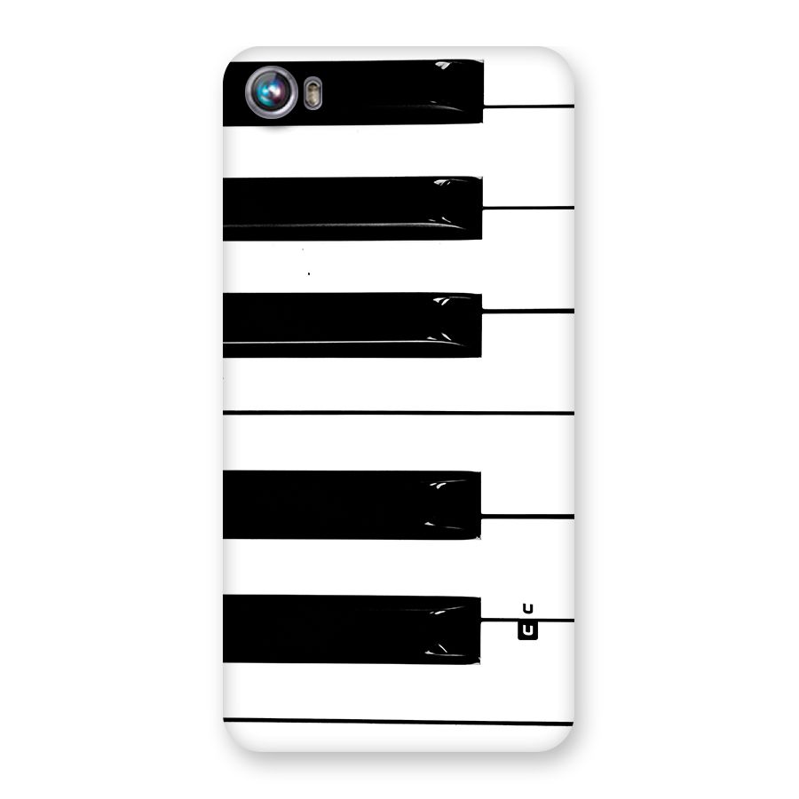 Paino Keys Printed Classy Back Case for Canvas Fire 4 (A107)