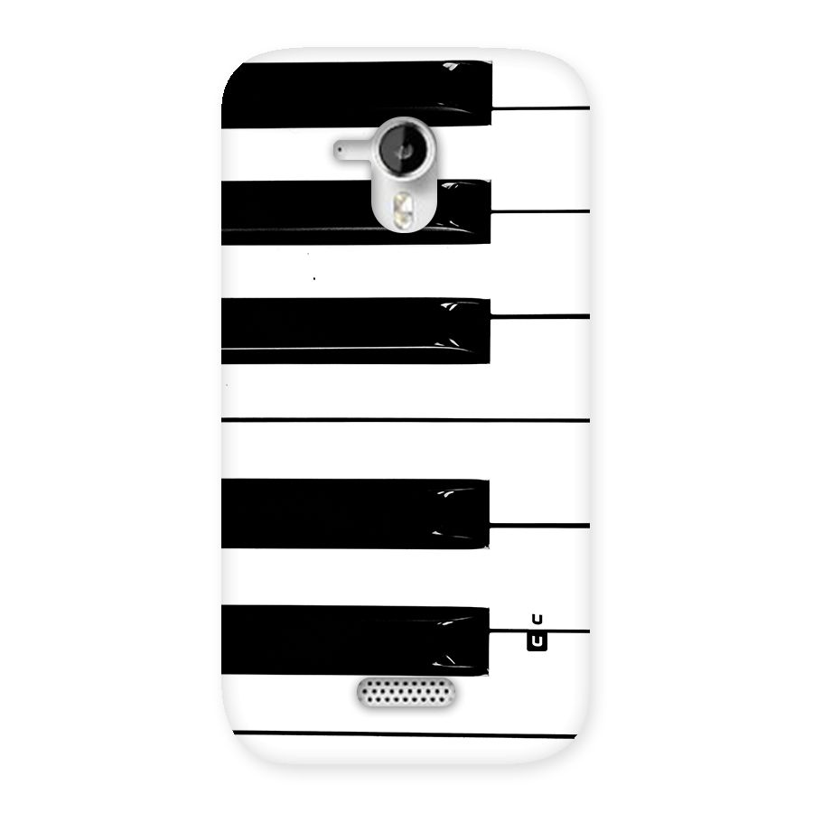 Paino Keys Printed Classy Back Case for Canvas HD A116