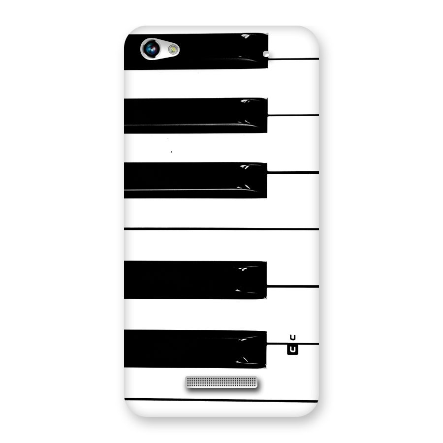 Paino Keys Printed Classy Back Case for Canvas Hue 2 A316