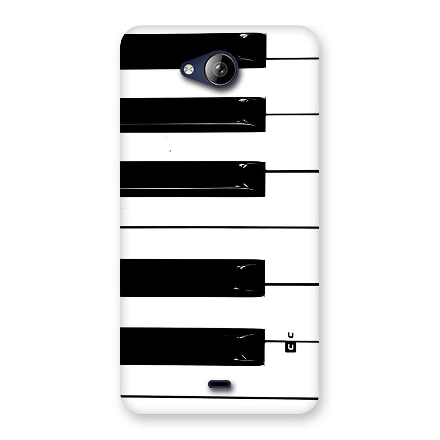 Paino Keys Printed Classy Back Case for Canvas Play Q355