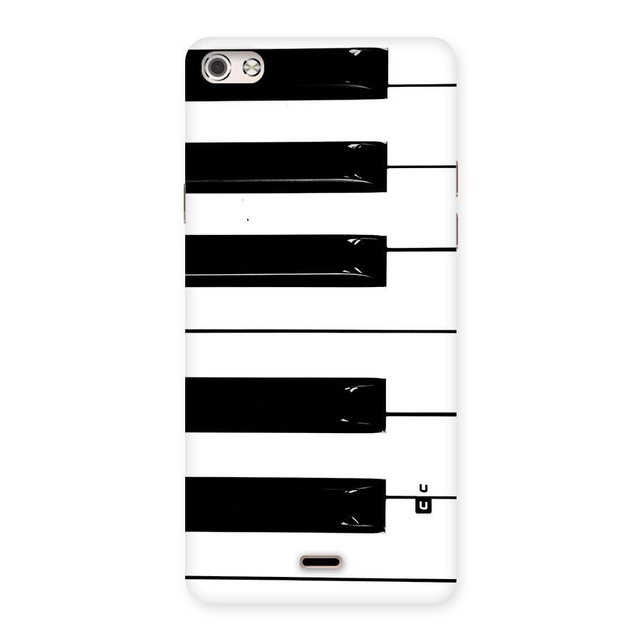 Paino Keys Printed Classy Back Case for Canvas Silver 5