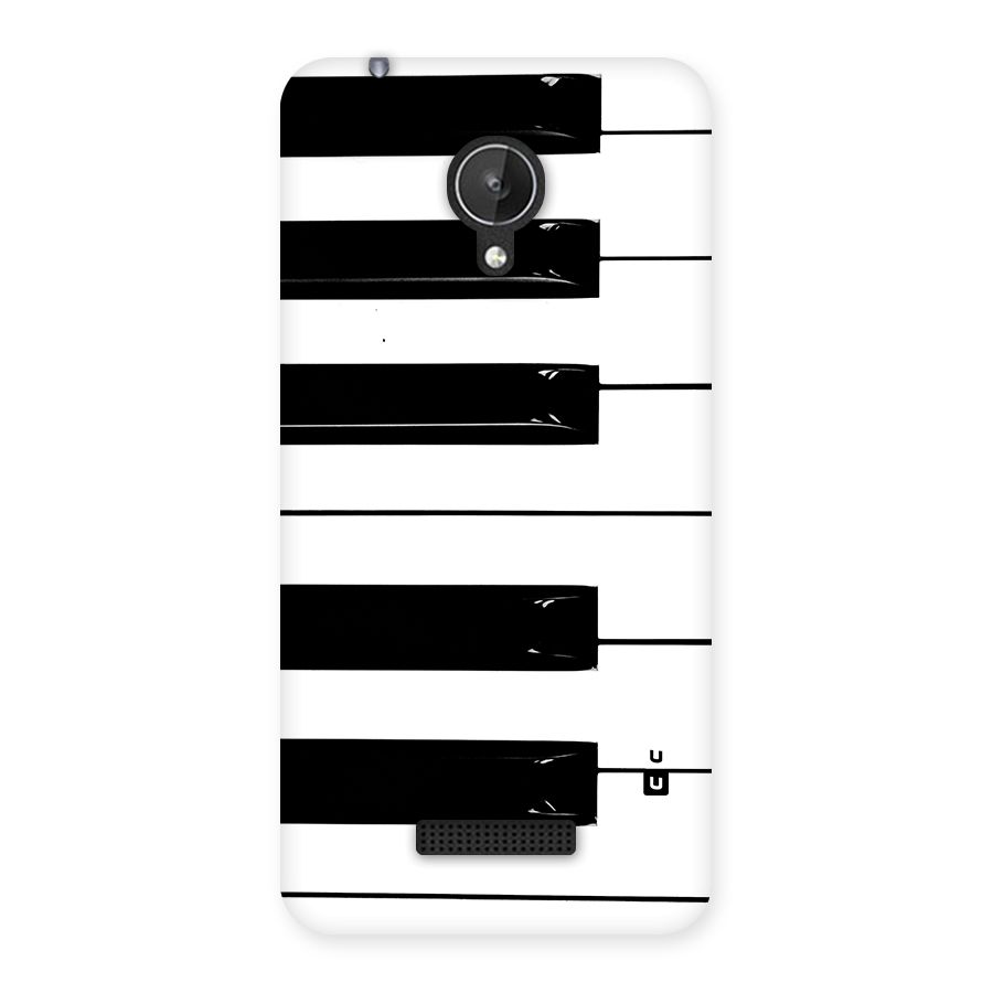 Paino Keys Printed Classy Back Case for Canvas Spark Q380