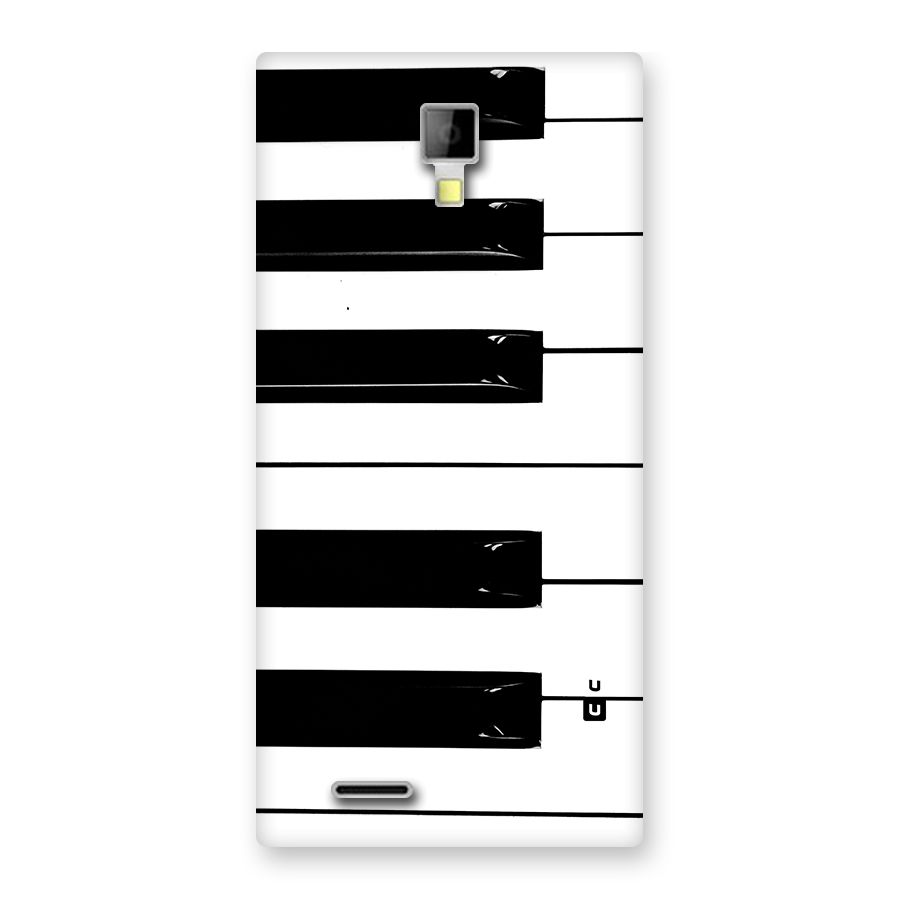 Paino Keys Printed Classy Back Case for Canvas Xpress A99