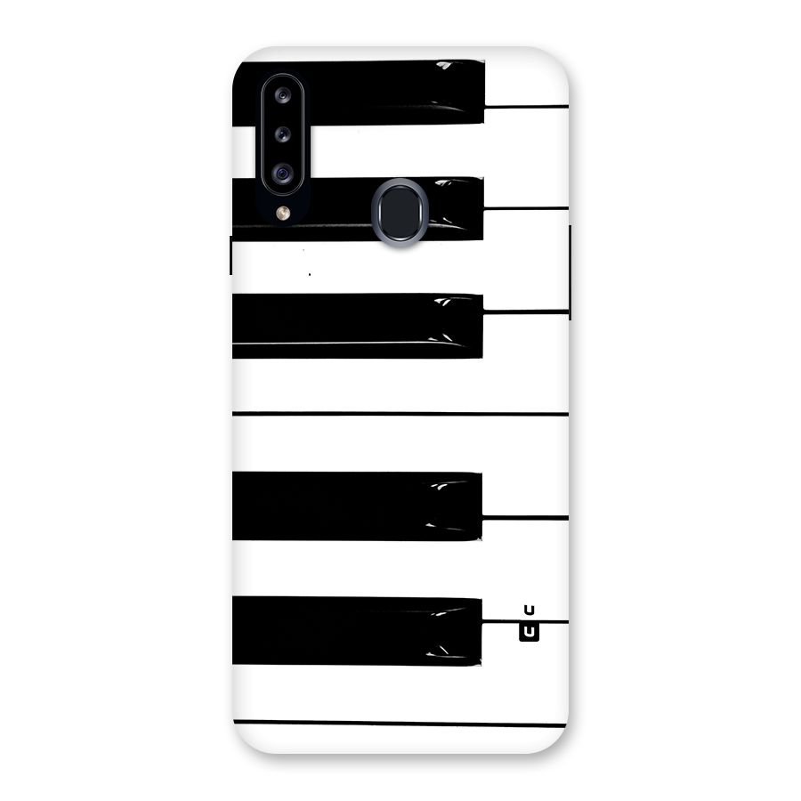 Paino Keys Printed Classy Back Case for Galaxy A20s