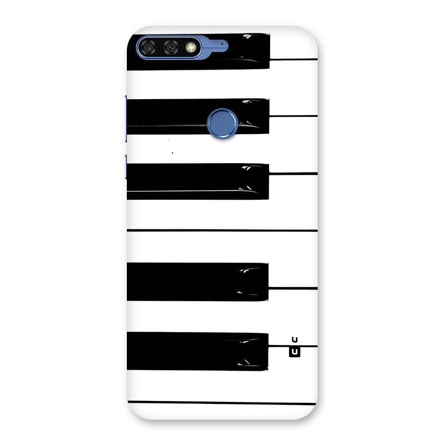 Paino Keys Printed Classy Back Case for Honor 7C