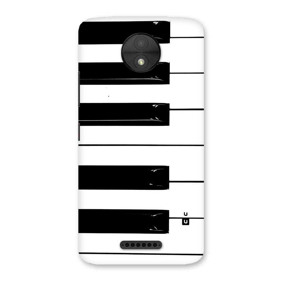 Paino Keys Printed Classy Back Case for Moto C