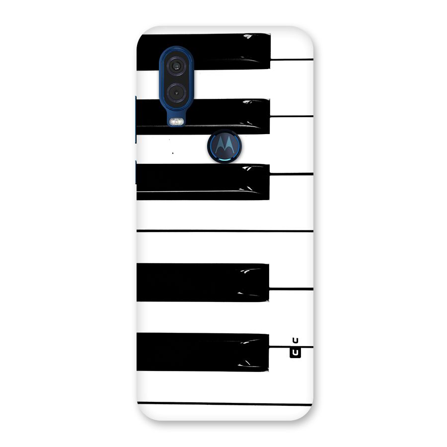 Paino Keys Printed Classy Back Case for Motorola One Vision