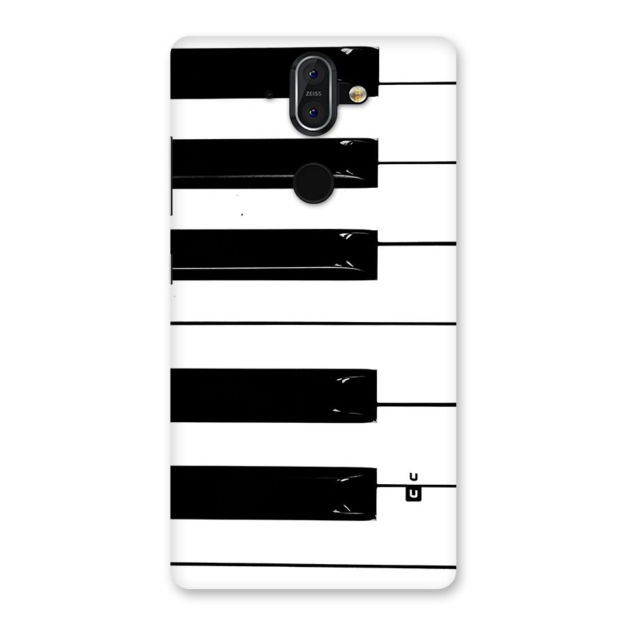 Paino Keys Printed Classy Back Case for Nokia 8 Sirocco