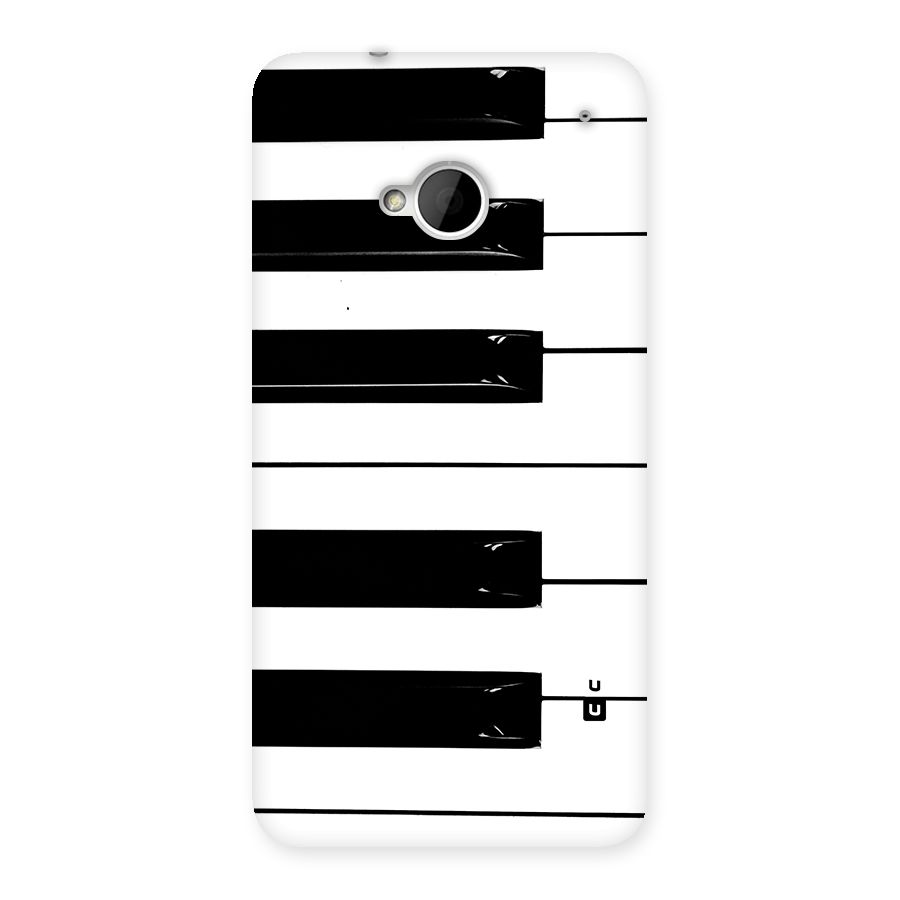 Paino Keys Printed Classy Back Case for One M7 (Single Sim)