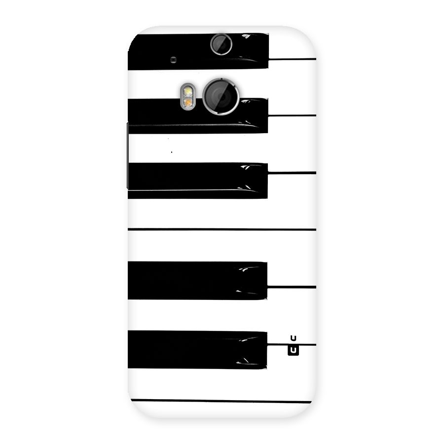 Paino Keys Printed Classy Back Case for One M8