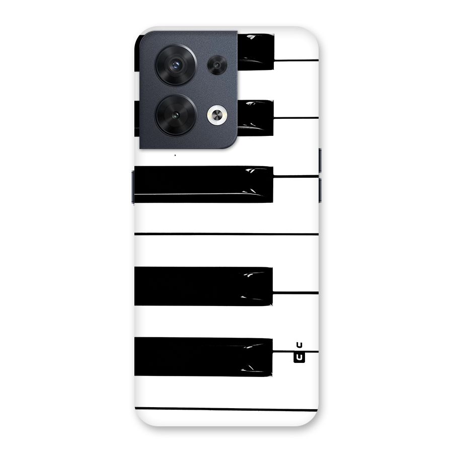 Paino Keys Printed Classy Back Case for Oppo Reno8 5G