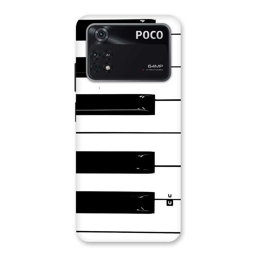 Paino Keys Printed Classy Back Case for Poco M4 Pro 4G