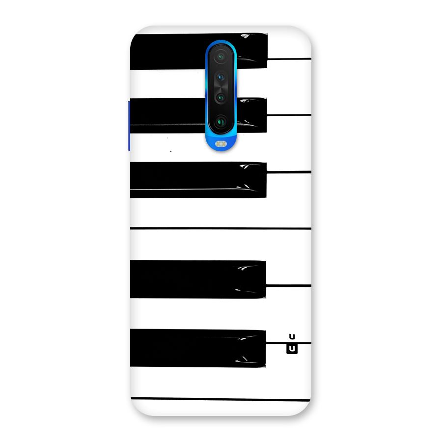 Paino Keys Printed Classy Back Case for Poco X2