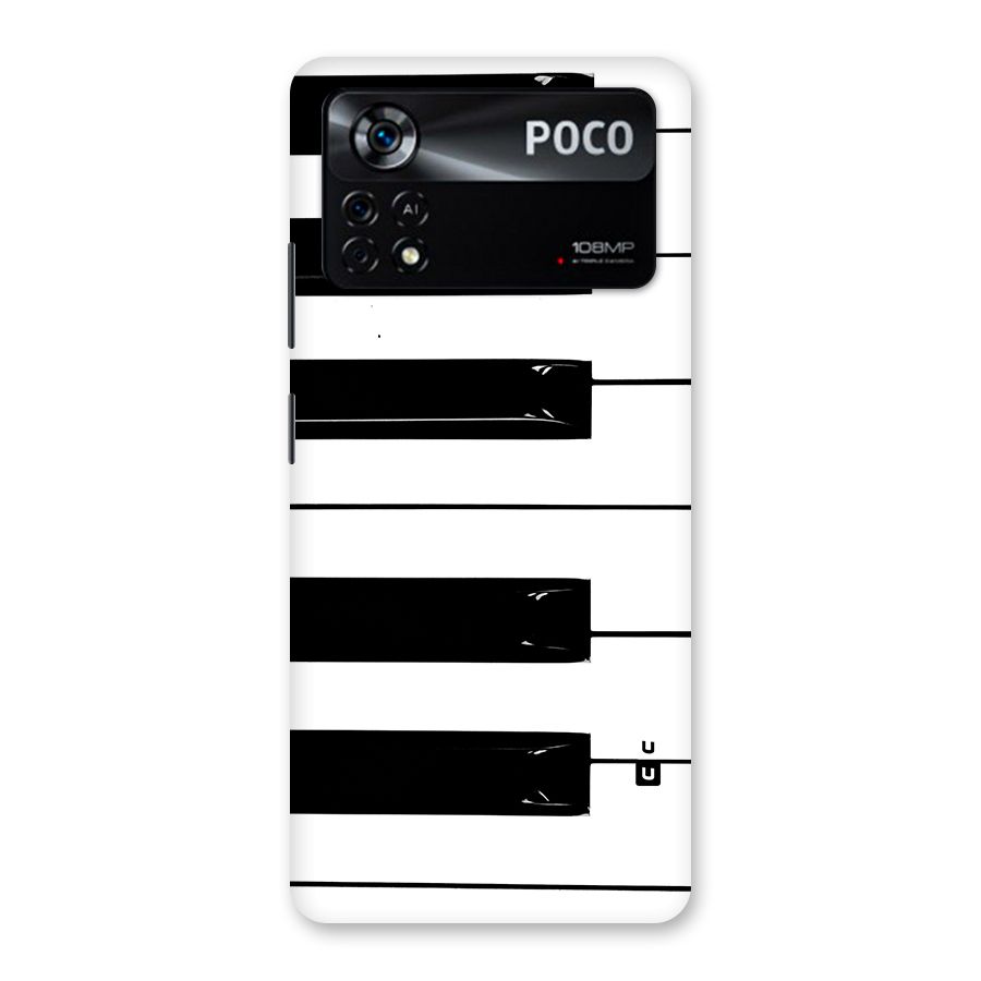 Paino Keys Printed Classy Back Case for Poco X4 Pro 5G
