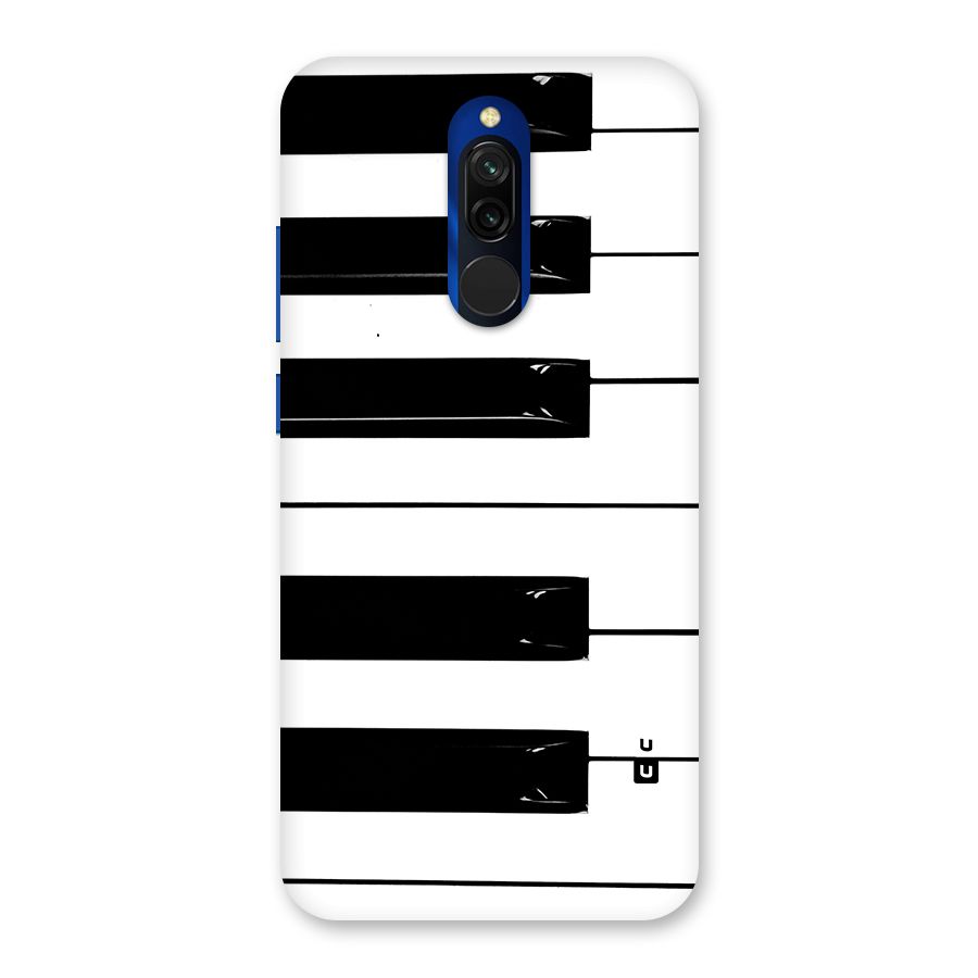 Paino Keys Printed Classy Back Case for Redmi 8