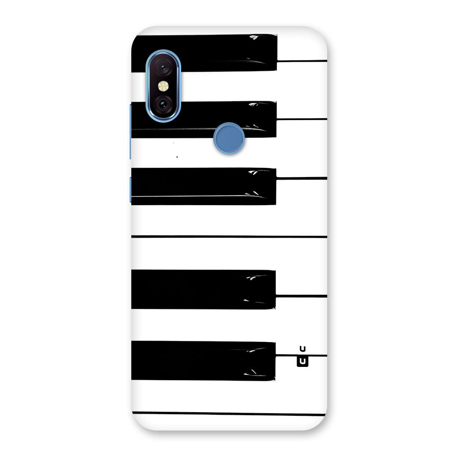 Paino Keys Printed Classy Back Case for Redmi Note 6 Pro