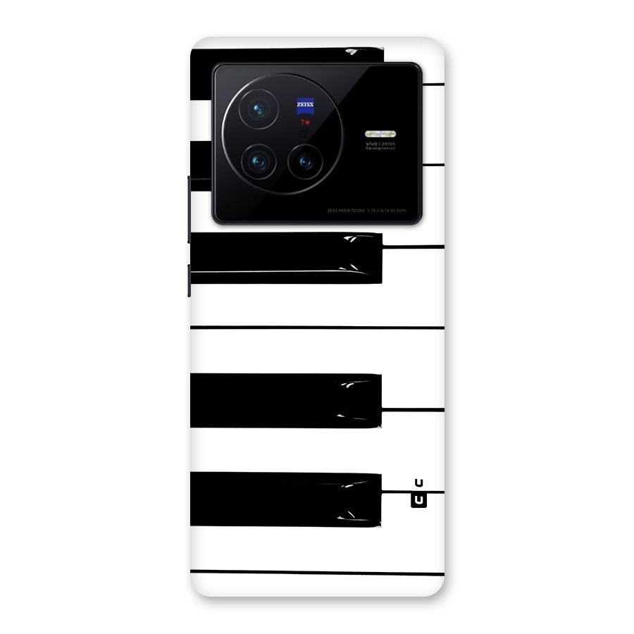 Paino Keys Printed Classy Back Case for Vivo X80