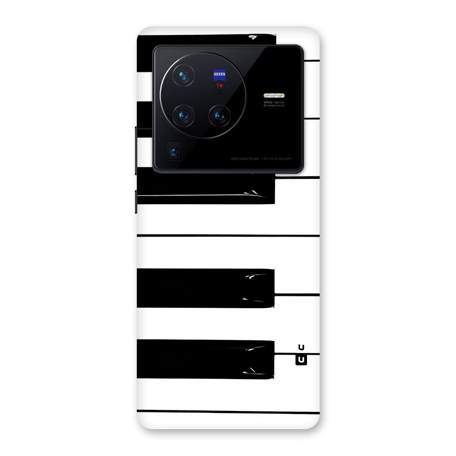 Paino Keys Printed Classy Back Case for Vivo X80 Pro