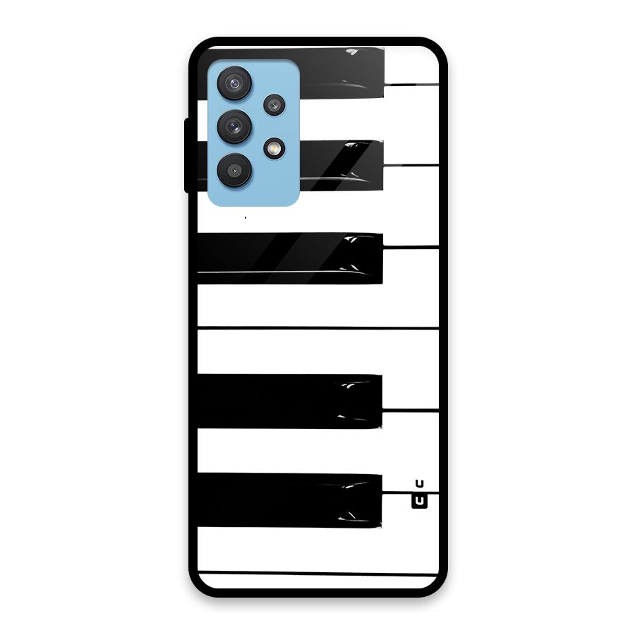 Paino Keys Printed Classy Glass Back Case for Galaxy M32 5G