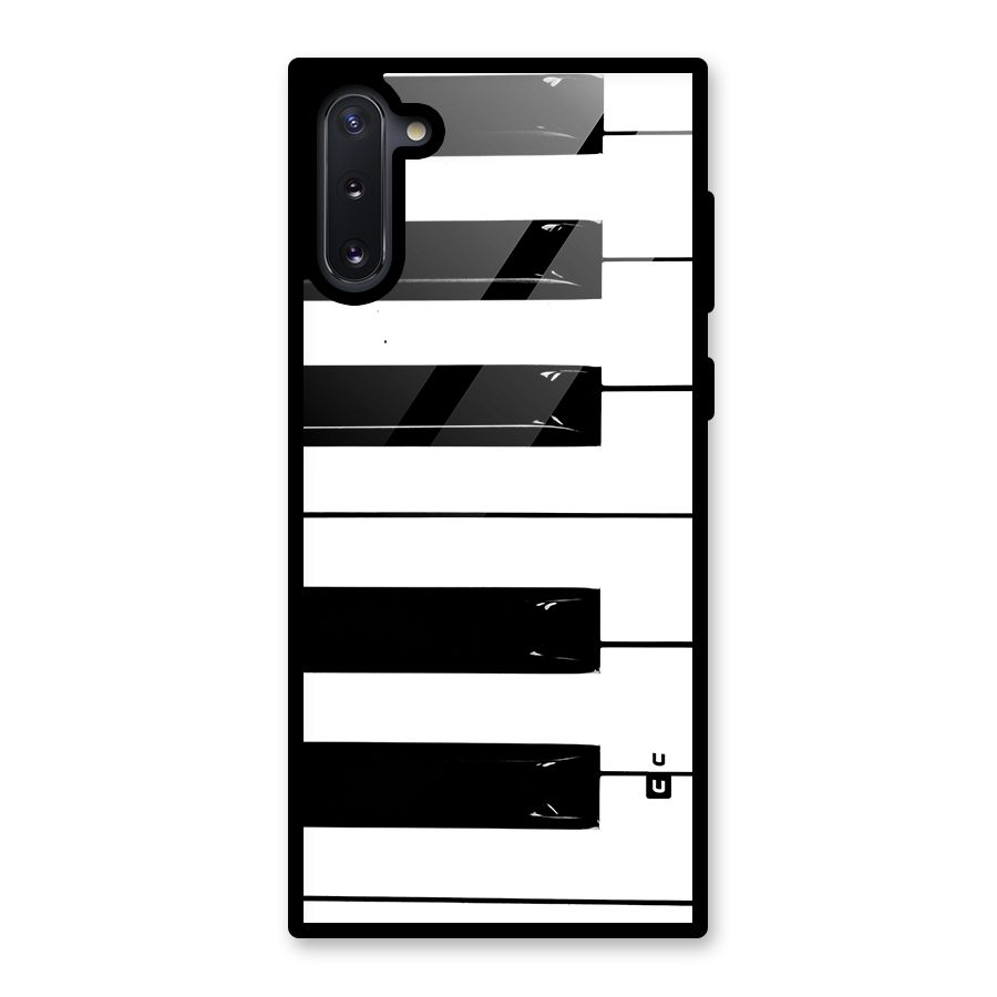 Paino Keys Printed Classy Glass Back Case for Galaxy Note 10