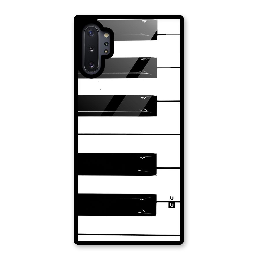Paino Keys Printed Classy Glass Back Case for Galaxy Note 10 Plus