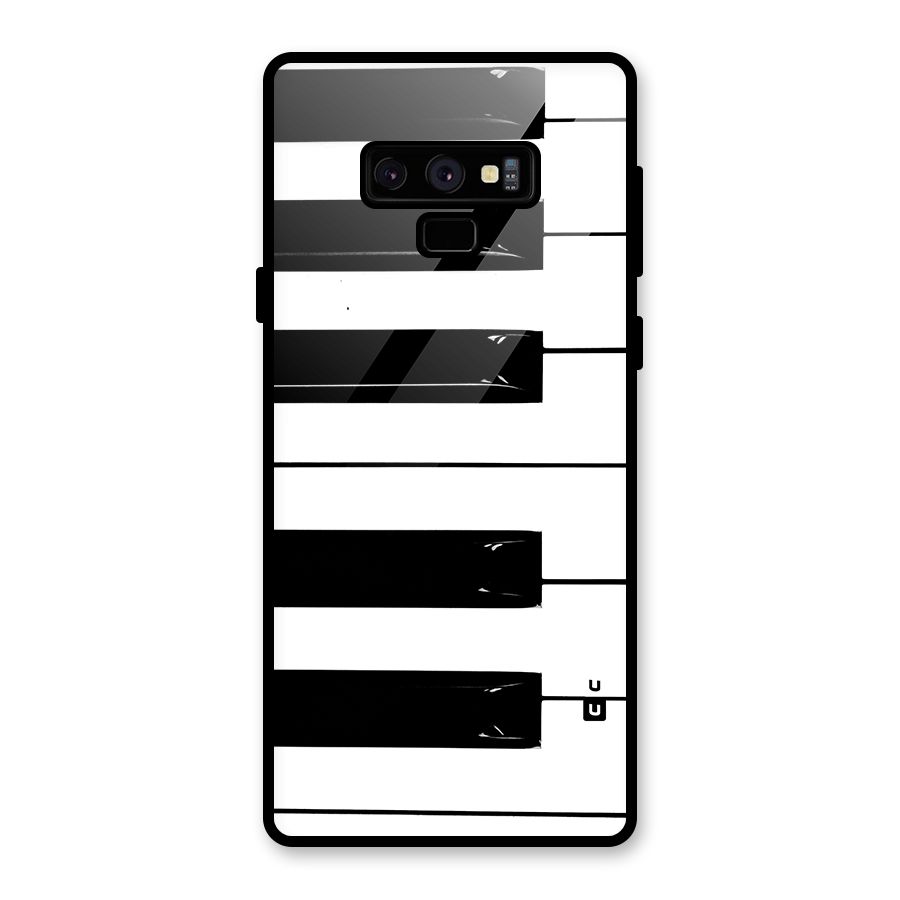 Paino Keys Printed Classy Glass Back Case for Galaxy Note 9