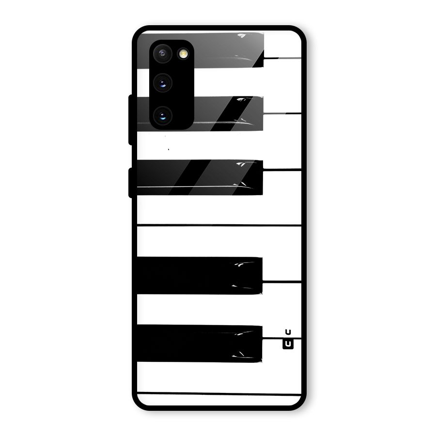 Paino Keys Printed Classy Glass Back Case for Galaxy S20 FE