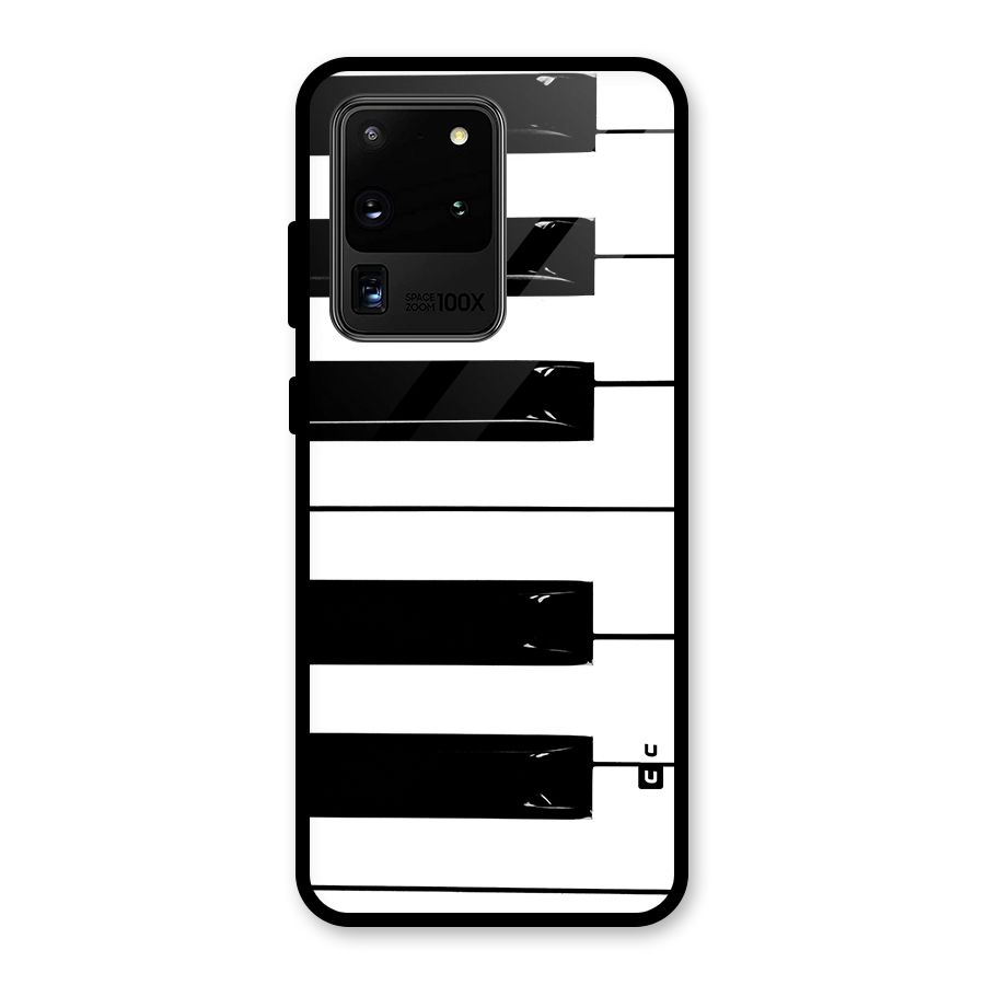 Paino Keys Printed Classy Glass Back Case for Galaxy S20 Ultra