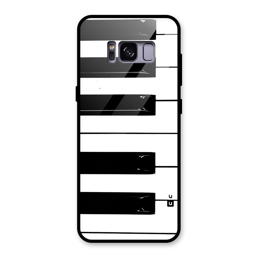 Paino Keys Printed Classy Glass Back Case for Galaxy S8