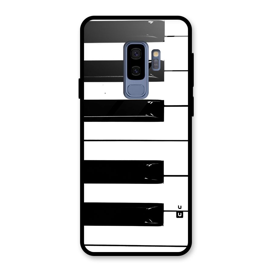 Paino Keys Printed Classy Glass Back Case for Galaxy S9 Plus