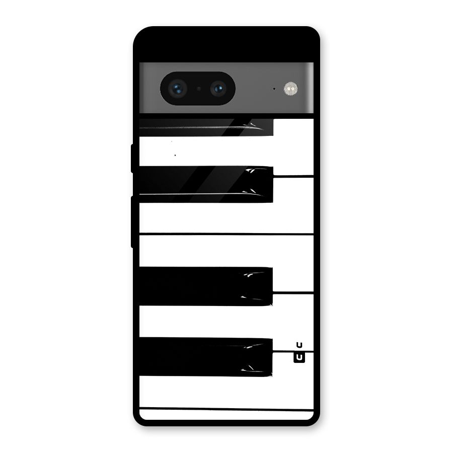 Paino Keys Printed Classy Glass Back Case for Google Pixel 7