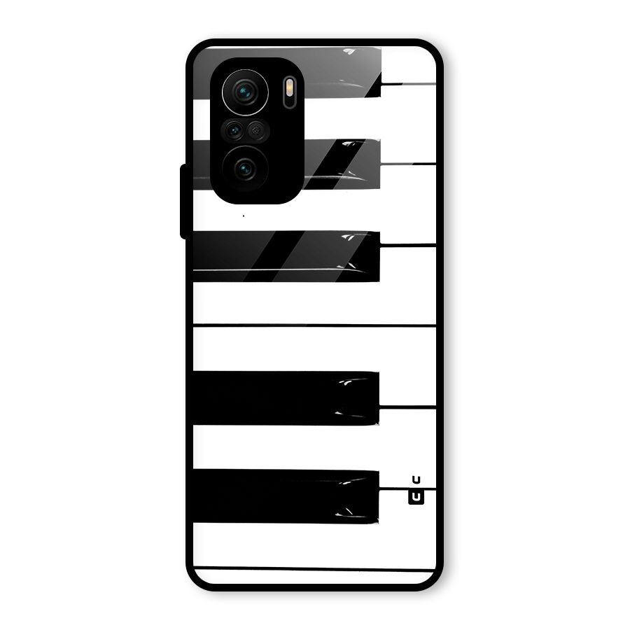 Paino Keys Printed Classy Glass Back Case for Mi 11X Pro