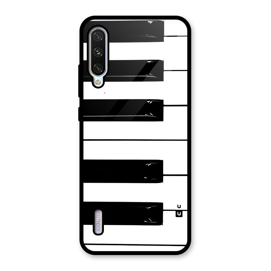 Paino Keys Printed Classy Glass Back Case for Mi A3