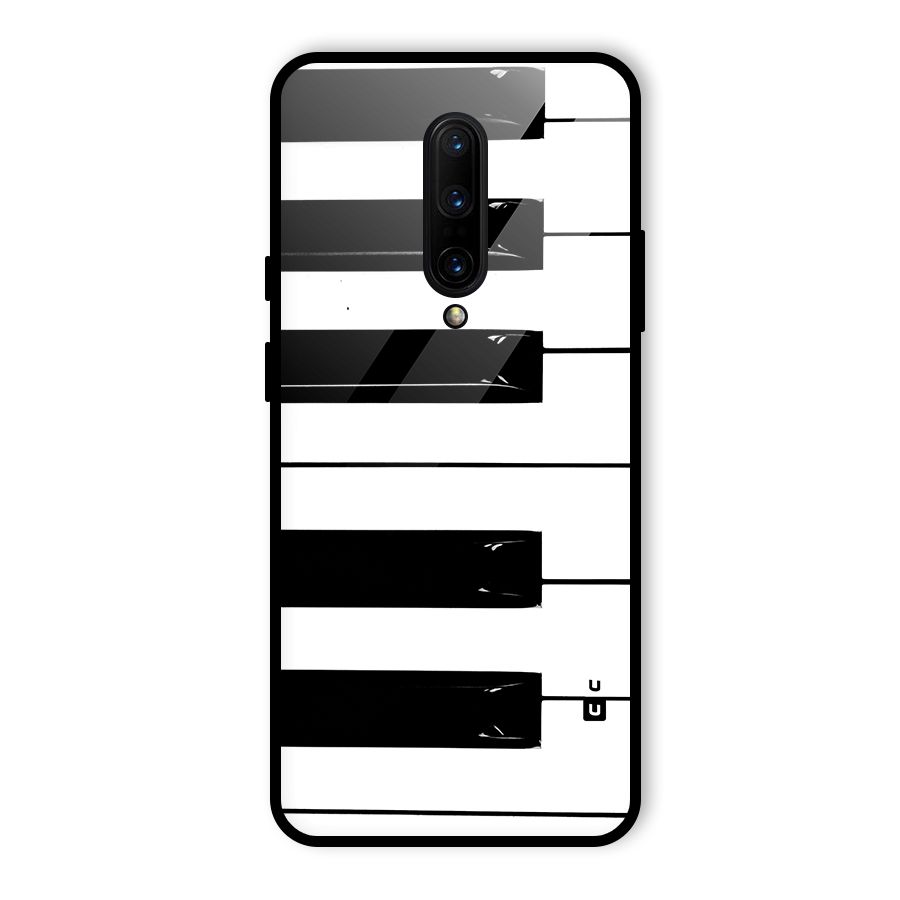 Paino Keys Printed Classy Glass Back Case for OnePlus 7 Pro