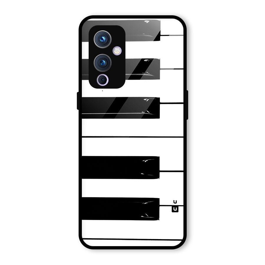 Paino Keys Printed Classy Glass Back Case for OnePlus 9