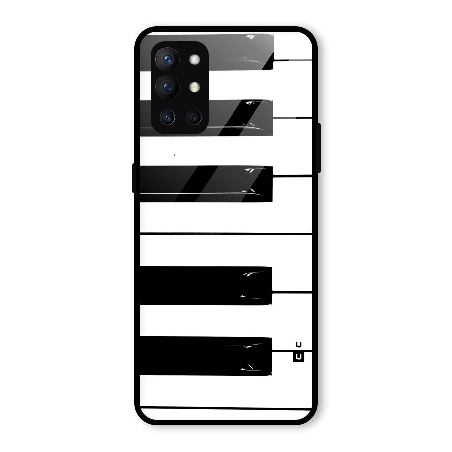 Paino Keys Printed Classy Glass Back Case for OnePlus 9R